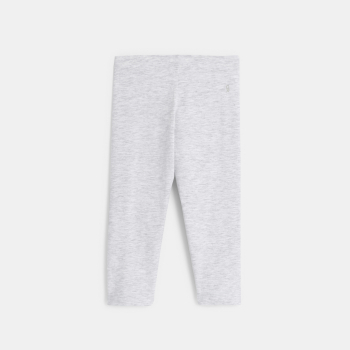 قماط قصير من الجيرسي باللون الرمادي المنقط الفاتح للفتيات